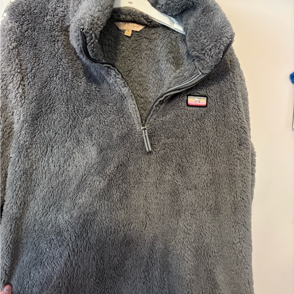 Simply Southern Gray Sherpa Pullover
